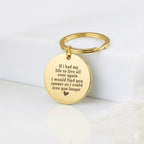 Personalised "Love You Longer" Photo Sketch Keyring