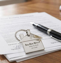 Silver Home Keychain