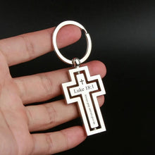 Silver Cross Keychain