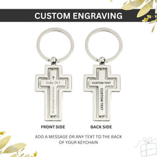 Silver Cross Keychain