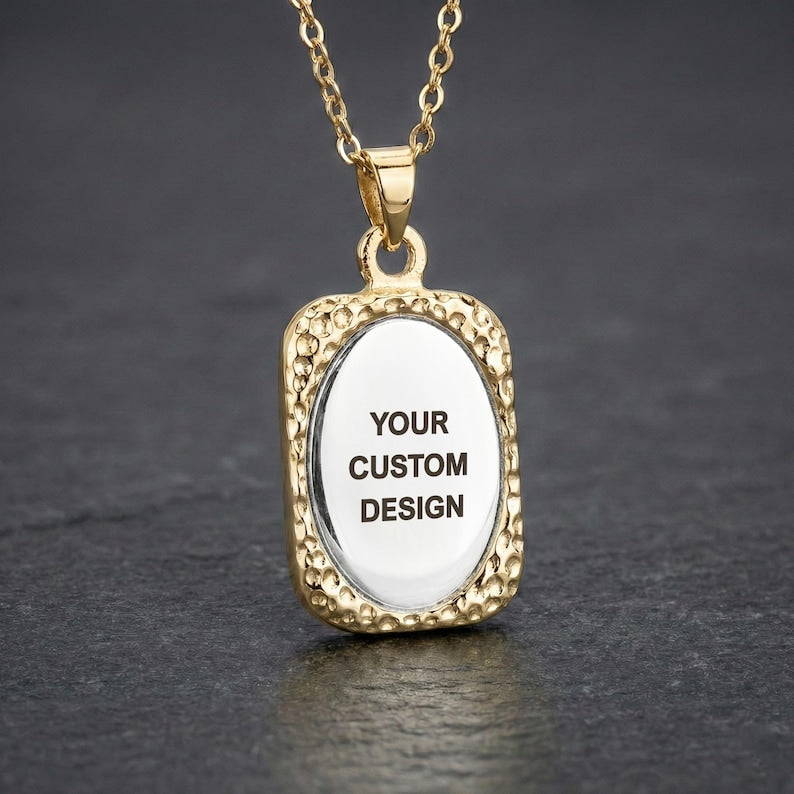 Personalised Custom Steel Pendant Necklace