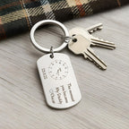 Personalised "The Moment" Date Keychain