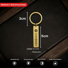Personalised Scannable Spotify Song Keychain