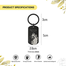 Personalised Custom Photo & Sketch Keychain