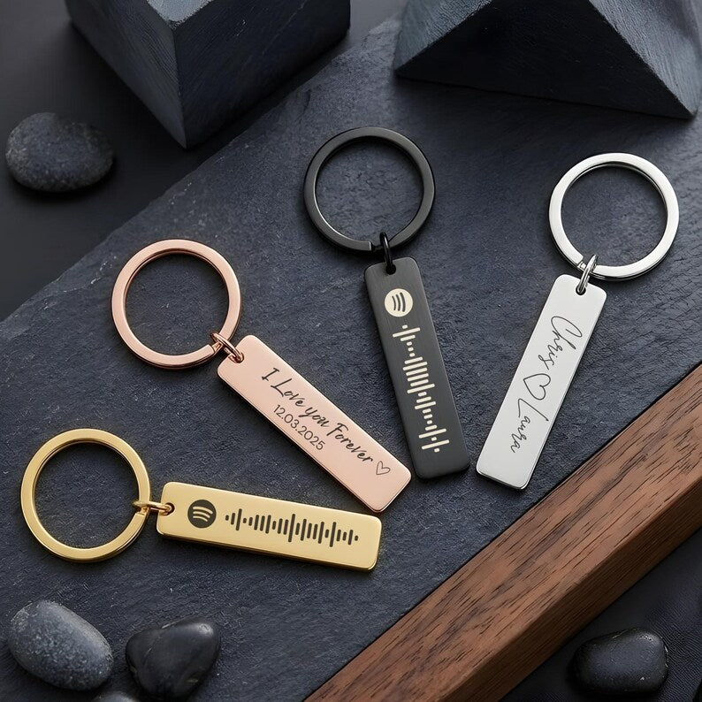 Spotify Code Music Keyring