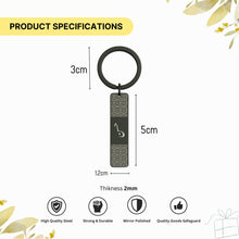 Custom Arabic Name Keychain - Personalized Rectangle Engraved Keyring - Islamic Gift for Him or Her - Custom Engraved Keychain